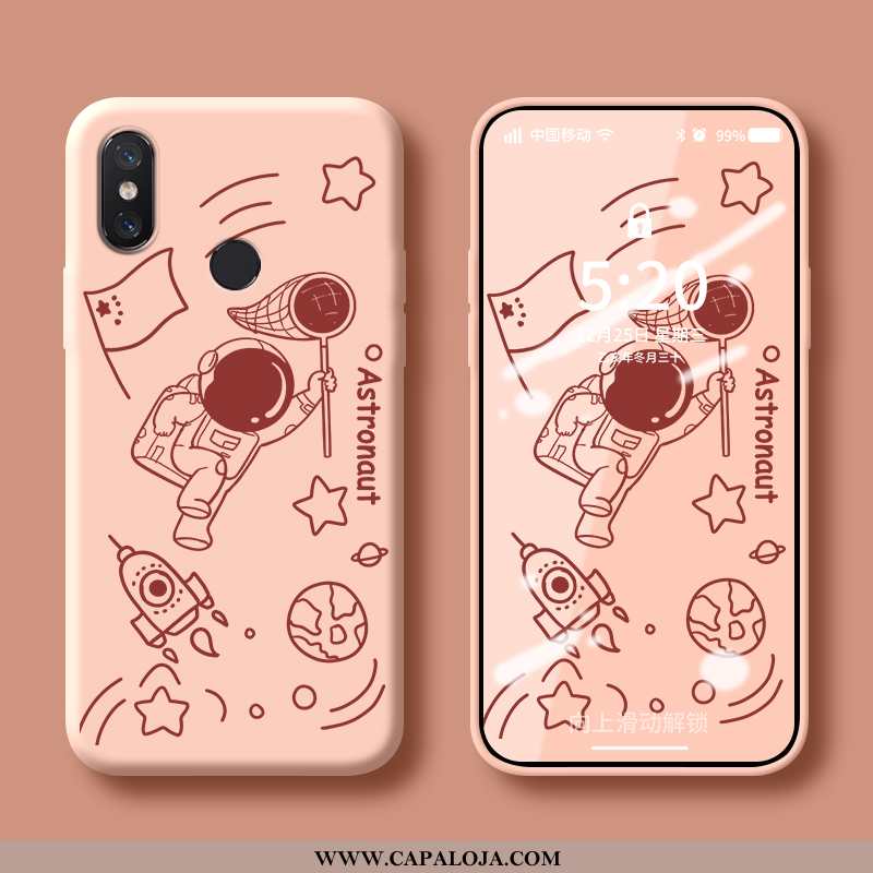 Capas Xiaomi Mi 8 Criativas Protetoras Silicone Azul, Capa Xiaomi Mi 8 Tendencia Baratos