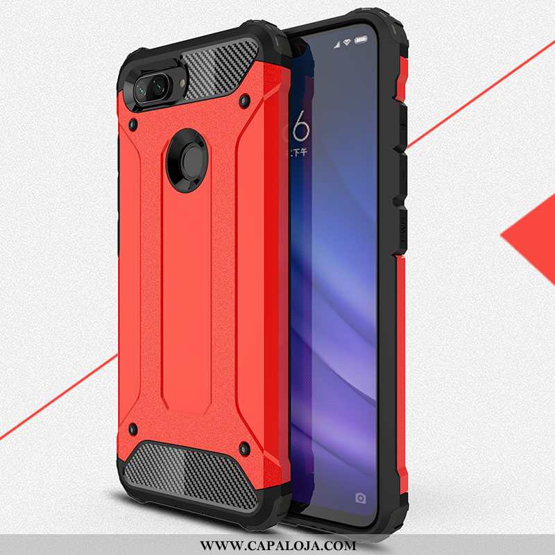 Capas Xiaomi Mi 8 Lite Soft Resistente Completa Azul, Capa Xiaomi Mi 8 Lite Fosco Baratas
