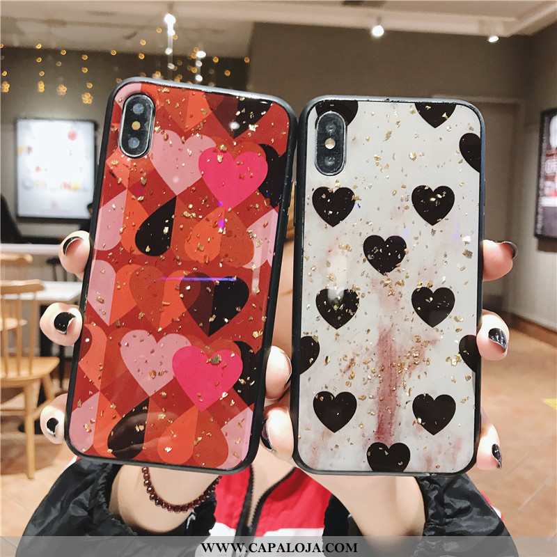 Capas Xiaomi Mi 8 Pro Moda Silicone Antiqueda Retro Vermelho, Capa Xiaomi Mi 8 Pro Personalizado Onl