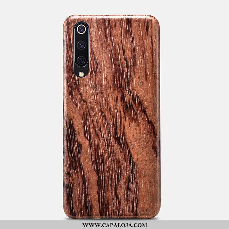 Capas Xiaomi Mi 9 Lite Cordao Florais Primavera Pequena Castanho, Capa Xiaomi Mi 9 Lite Madeira Prom