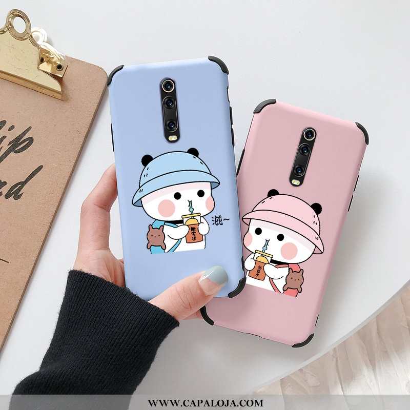 Capas Xiaomi Mi 9t Pro Slim Silicone Minimalista Vermelha Azul, Capa Xiaomi Mi 9t Pro Tendencia Onli