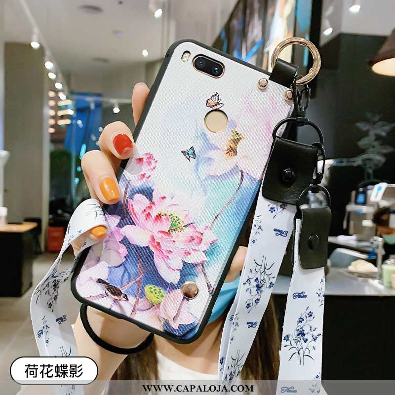 Capas Xiaomi Mi A1 Fosco Cases Completa Pequena Azul, Capa Xiaomi Mi A1 Cordao Comprar