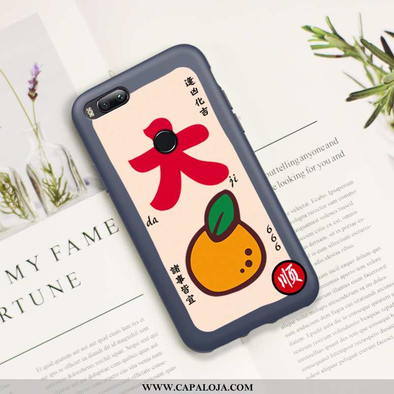 Capas Xiaomi Mi A1 Silicone Telemóvel Super Azul, Capa Xiaomi Mi A1 Fosco Baratas