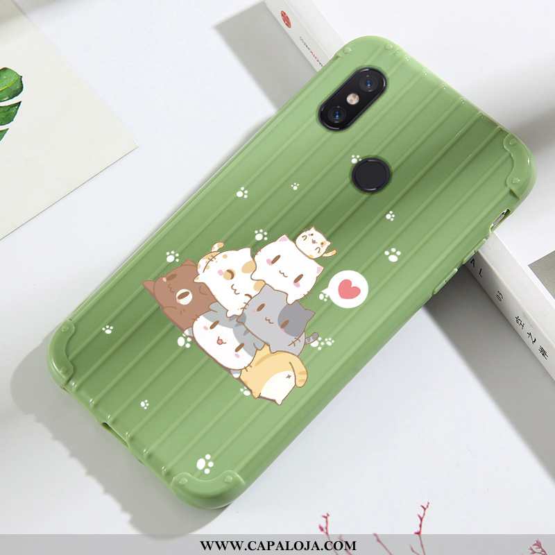 Capas Xiaomi Mi A2 Lite Fofas Desenho Animado Silicone Completa Verde, Capa Xiaomi Mi A2 Lite Soft B