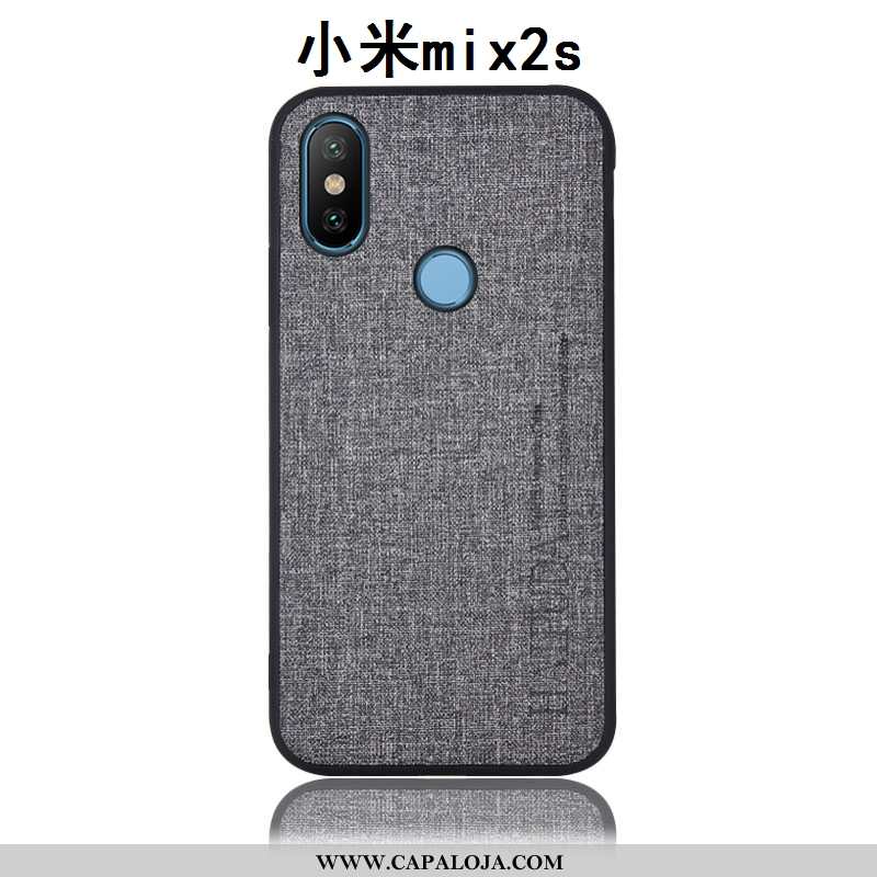 Capas Xiaomi Mi Mix 2s Linho Telemóvel Traseira Protetoras Rosa, Capa Xiaomi Mi Mix 2s Couro Baratos