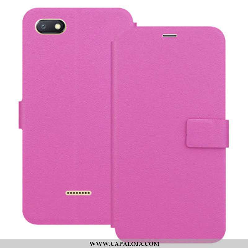 Capas Xiaomi Redmi 6a Couro Silicone Vermelha Rosa, Capa Xiaomi Redmi 6a Soft Venda