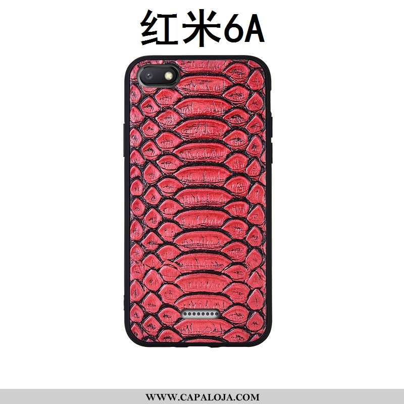 Capas Xiaomi Redmi 6a Silicone Masculino Vermelha Preto, Capa Xiaomi Redmi 6a Couro Genuíno Online