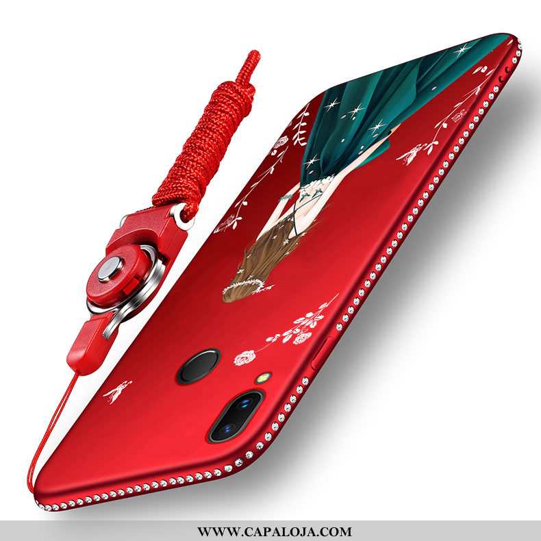 Capas Xiaomi Redmi 7 Silicone Super Completa Malha Vermelho, Capa Xiaomi Redmi 7 Fosco Online