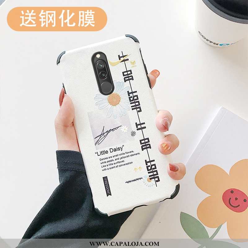 Capas Xiaomi Redmi 8 Desenho Animado Vermelha Antiqueda Azul, Capa Xiaomi Redmi 8 Protetoras Baratas