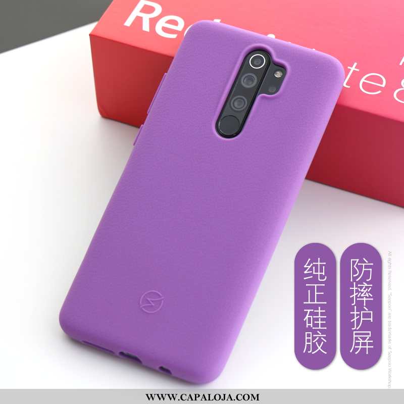 Capas Xiaomi Redmi Note 8 Pro Silicone Telemóvel Antiqueda Antiderrapante Cinza, Capa Xiaomi Redmi N