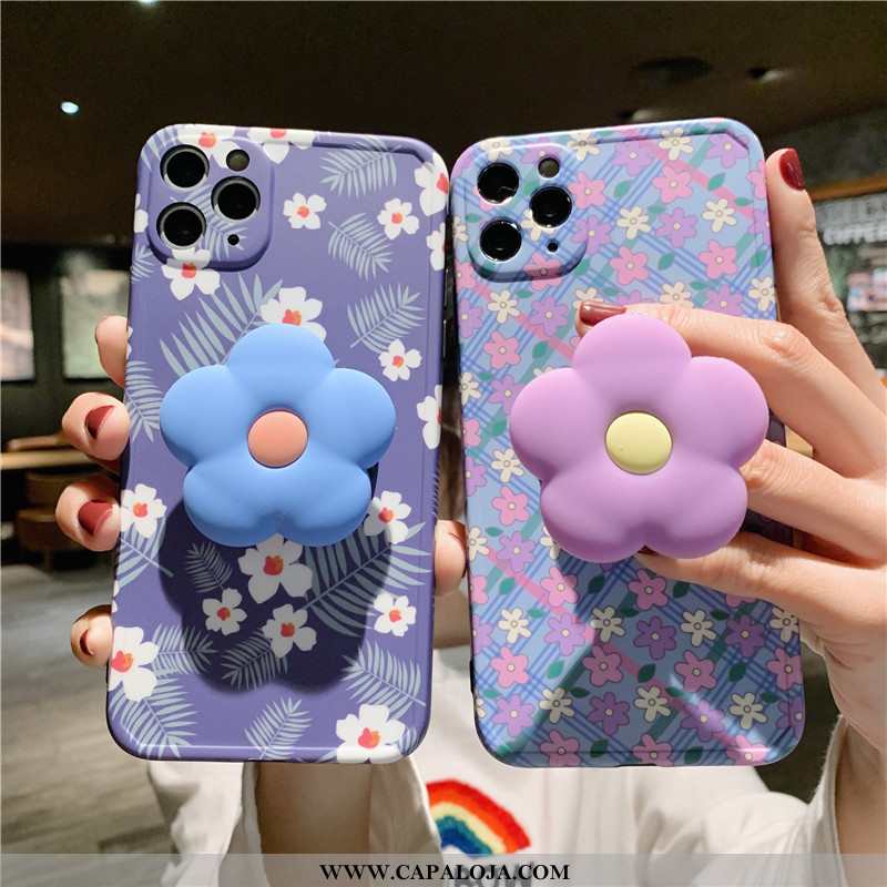 Capas iPhone 11 Pro Super Florido Verão Azul, Capa iPhone 11 Pro Silicone Venda