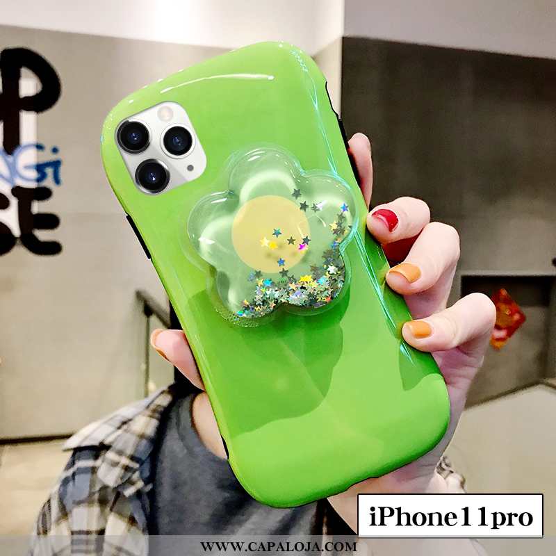 Capas iPhone 11 Pro Tendencia Novas Verde Floral, Capa iPhone 11 Pro Silicone Online