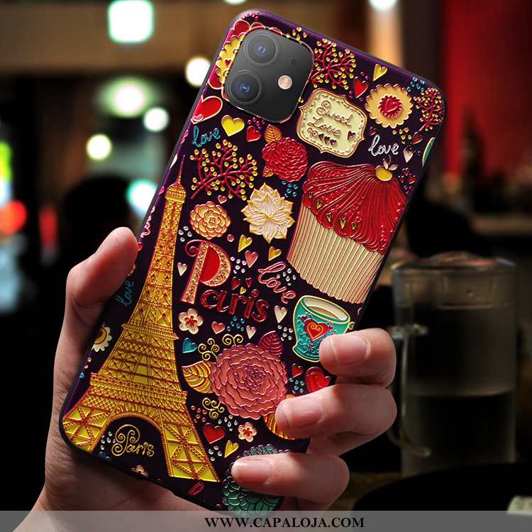 Capas iPhone 11 Slim Nova Super Malha Azul, Capa iPhone 11 Tendencia Venda