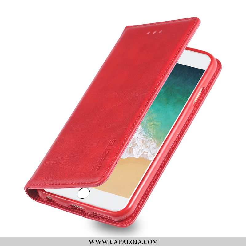 Capas iPhone 6/6s Plus Protetoras Vermelha Cover Completa Vermelho, Capa iPhone 6/6s Plus Carteira O