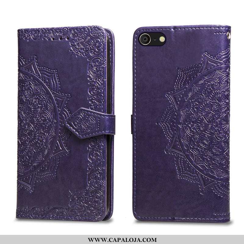 Capas iPhone 7 Plus Couro Protetoras Telemóvel Flatform Roxo, Capa iPhone 7 Plus Soft Baratos