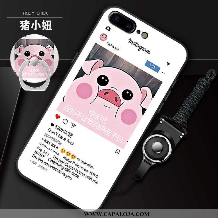 Capas iPhone 7 Plus Fofas Casaco Feminino Cordao Rosa, Capa iPhone 7 Plus Soft Baratos