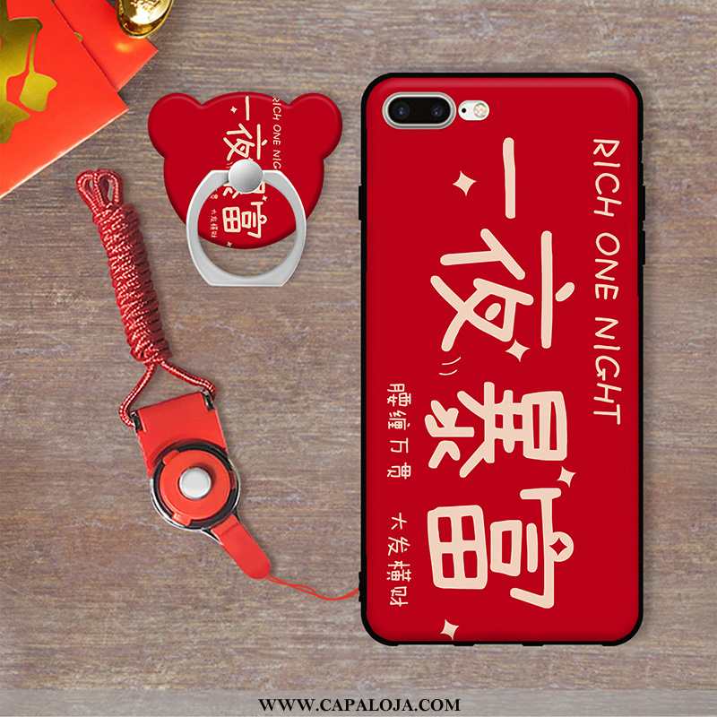 Capas iPhone 7 Plus Protetoras Cases Pu Vermelho, Capa iPhone 7 Plus Desenho Animado Venda