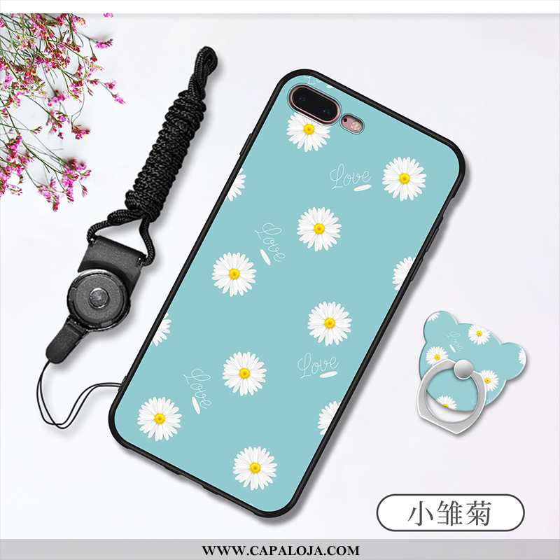 Capas iPhone 7 Plus Soft Cordao Branco Silicone, Capa iPhone 7 Plus Protetoras Barato