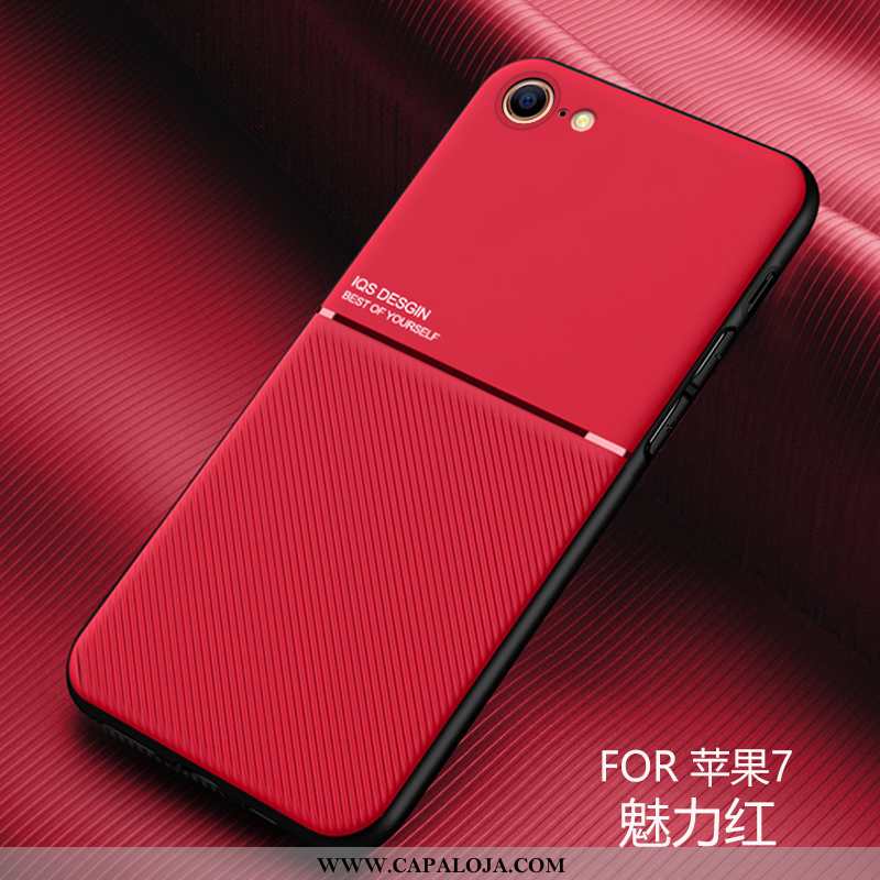 Capas iPhone 7 Silicone Simples Vermelha Telemóvel Vermelho, Capa iPhone 7 Personalizado Baratas