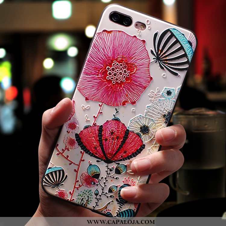 Capas iPhone 8 Plus Cordao Fosco Silicone Masculino Rosa, Capa iPhone 8 Plus Personalizada Baratas