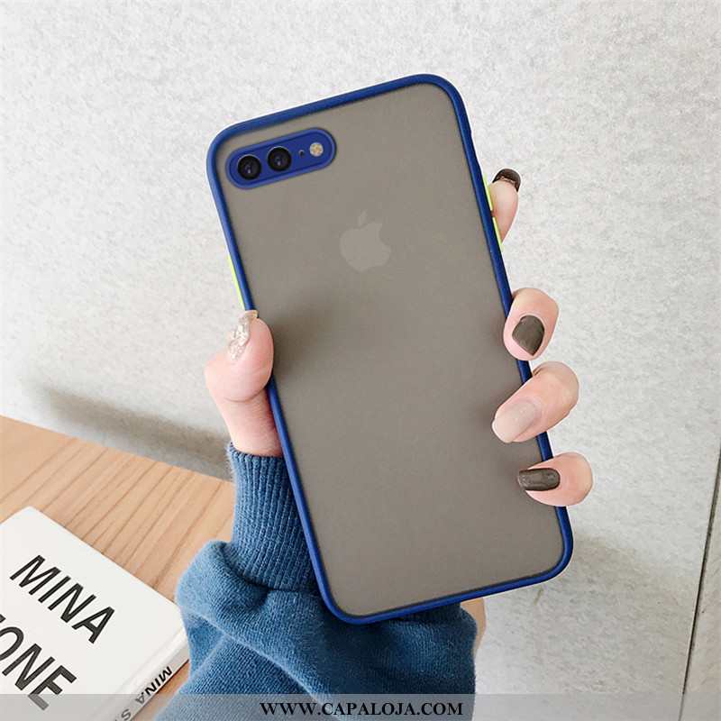 Capas iPhone 8 Plus Criativas Azul Fosco, Capa iPhone 8 Plus Tendencia Barato