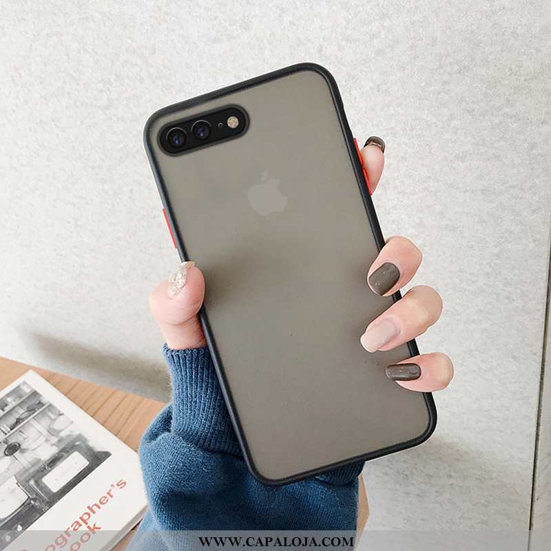 Capas iPhone 8 Plus Criativas Azul Fosco, Capa iPhone 8 Plus Tendencia Barato