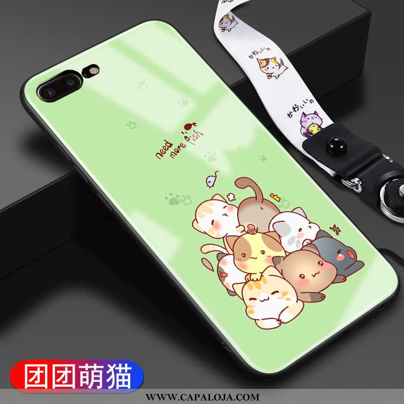 Capas iPhone 8 Plus Desenho Animado Malha Casaco Criativas Verde, Capa iPhone 8 Plus Fofas Comprar