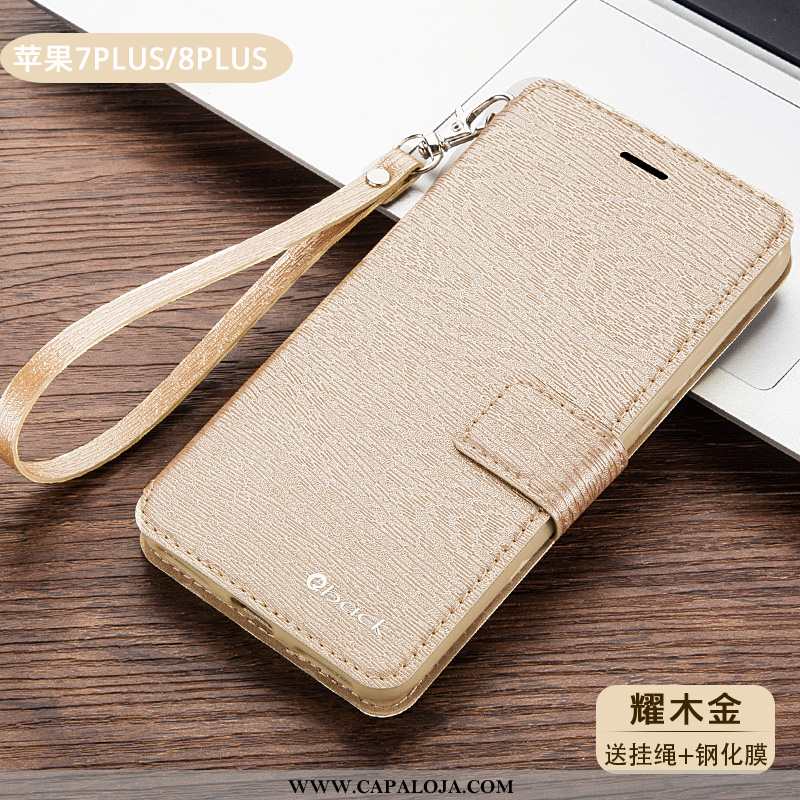 Capas iPhone 8 Plus Soft Masculino Antiqueda Couro Rosa, Capa iPhone 8 Plus Protetoras Promoção