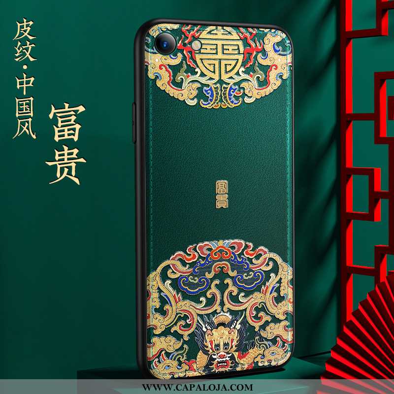 Capas iPhone Se (nouveau) Couro Telemóvel Midi Slim Verde, Capa iPhone Se (nouveau) Tendencia Barata