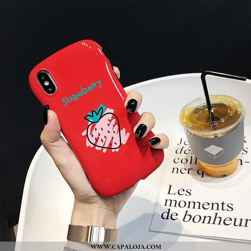 Capas iPhone X Criativas Cases Feminino Frente Vermelho, Capa iPhone X Tendencia Promoção