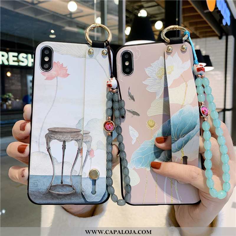 Capas iPhone X Soft Feminino Florais Rosa, Capa iPhone X Protetoras Comprar