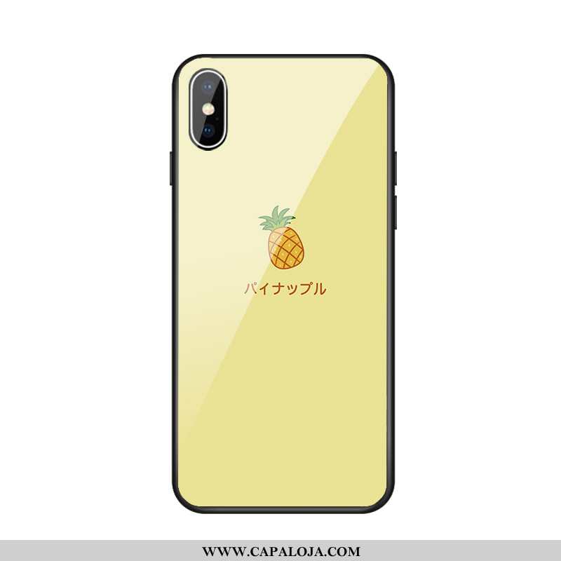 Capas iPhone X Vidro Telinha Malha Verde Amarelo, Capa iPhone X Vermelha Comprar