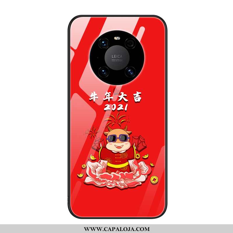 Capa Huawei Mate 40 Slim Personalizado Para Reveillon Antiqueda Vermelho, Capas Huawei Mate 40 Super