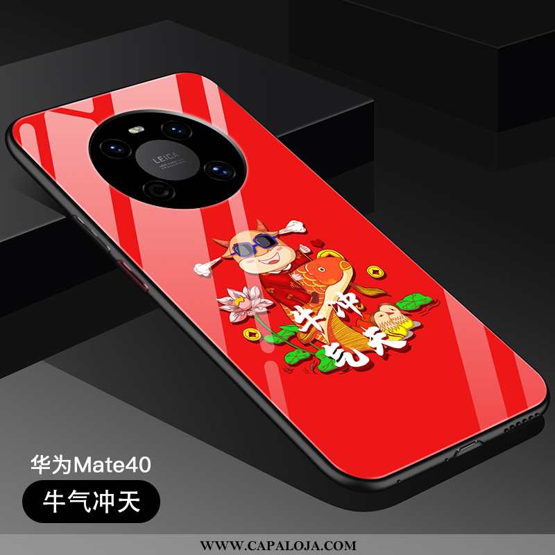 Capa Huawei Mate 40 Slim Personalizado Para Reveillon Antiqueda Vermelho, Capas Huawei Mate 40 Super