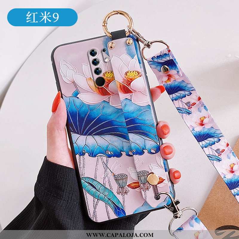 Capa Xiaomi Redmi 9 Criativas Cases Tendencia Midi Azul, Capas Xiaomi Redmi 9 Slim Baratos