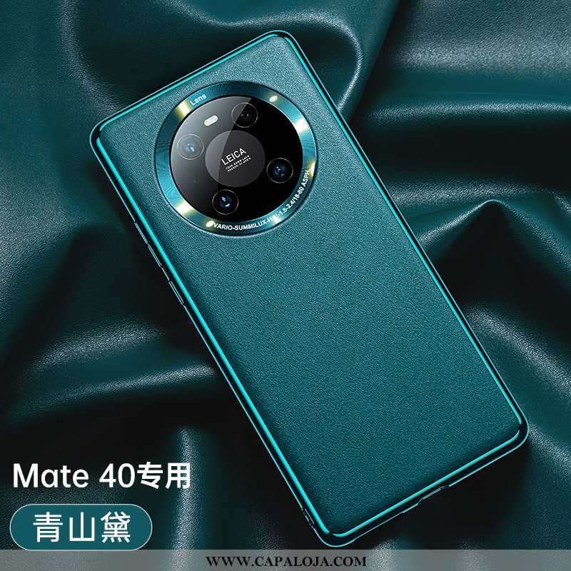 Capas Huawei Mate 40 Couro Completa Telemóvel Protetoras Azul, Capa Huawei Mate 40 Super Promoção