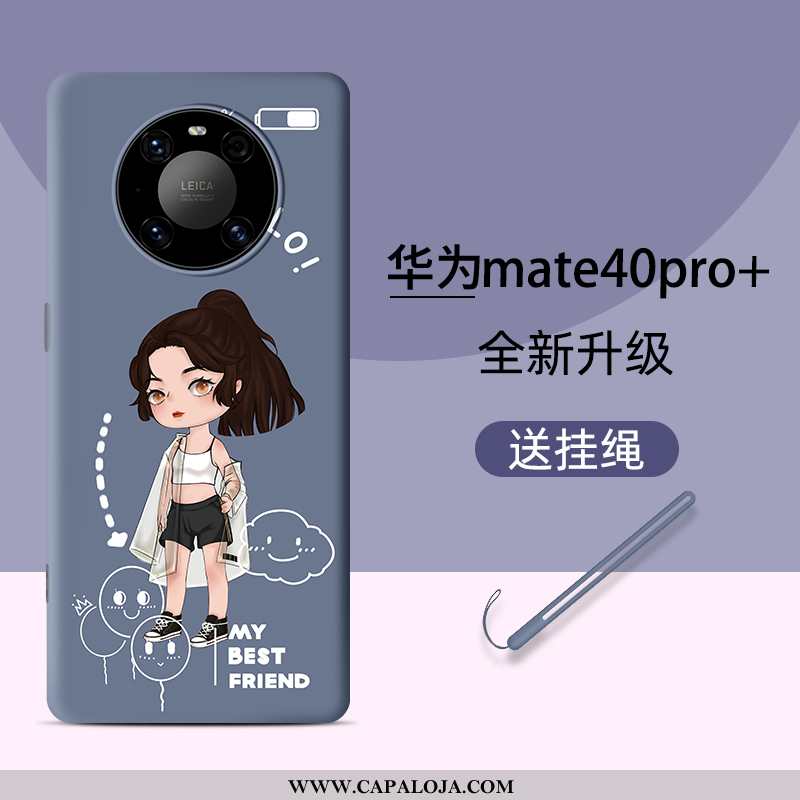 Capas Huawei Mate 40 Pro+ Silicone Completa Telemóvel Azul, Capa Huawei Mate 40 Pro+ Personalizada P