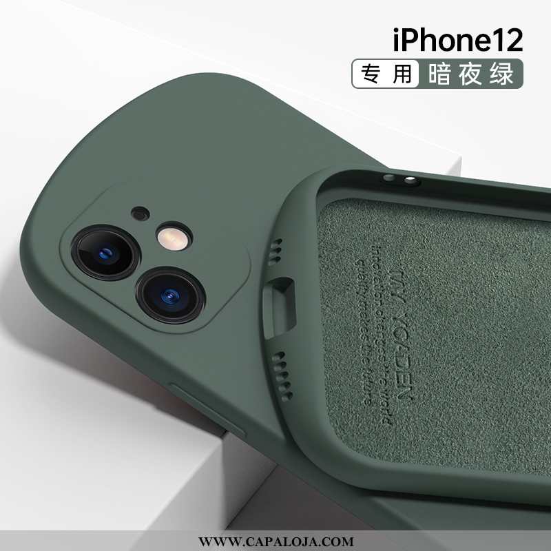 Capas iPhone 12 Protetoras Completa Vermelho Malha Verde, Capa iPhone 12 Silicone Baratos