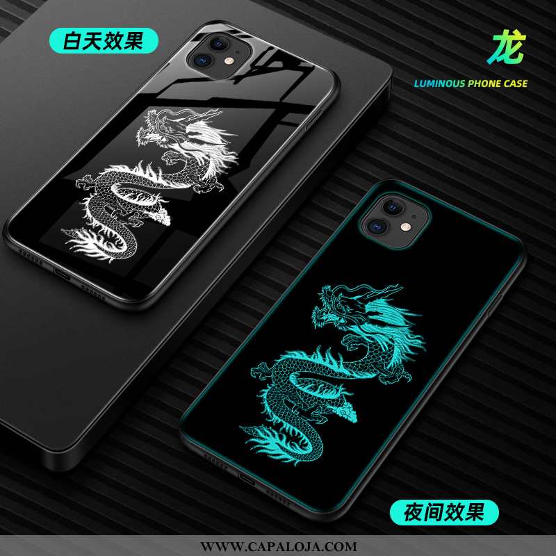 Capas iPhone 12 Vidro Completa Criativas Tendencia Verde, Capa iPhone 12 Personalizada Barato