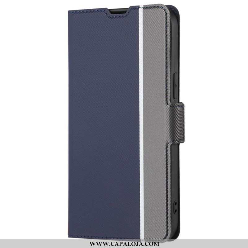 Capa De Celular Para OnePlus 10 Pro 5G Flip Dois Tons