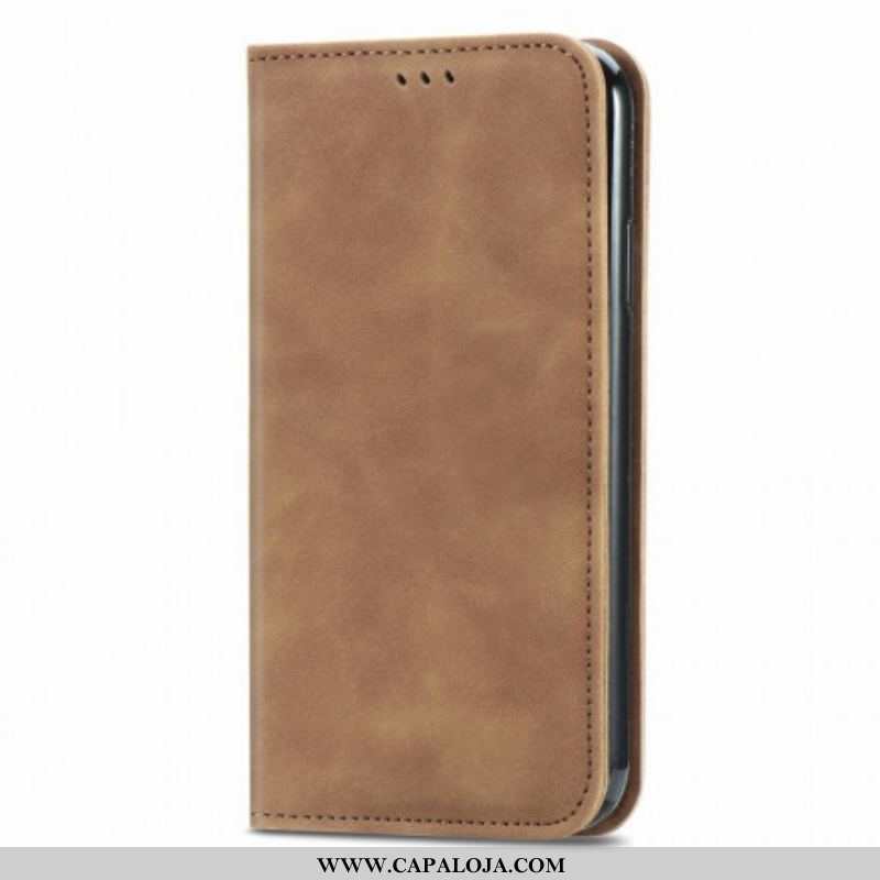Capa De Celular Para Oppo A94 5G Flip Toque De Pele