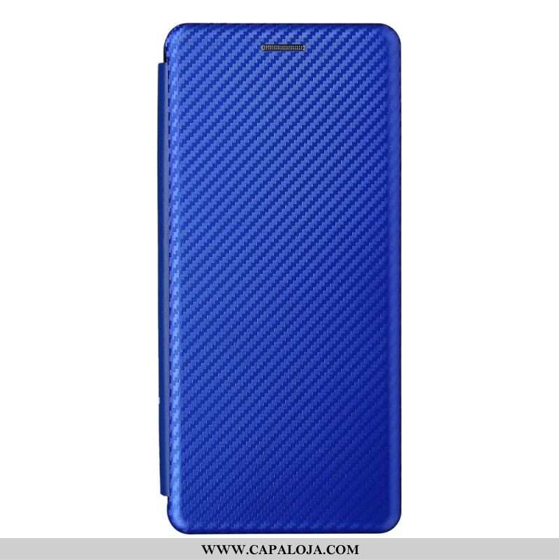 Capa De Celular Para Oppo Reno 6 Pro 5G Flip Fibra De Carbono E Correias