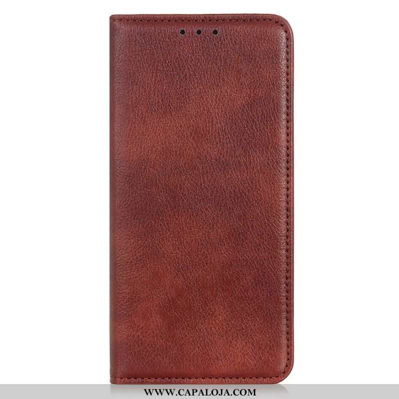Capa De Celular Para Samsung Galaxy M33 5G Flip Couro Rachado De Lichia