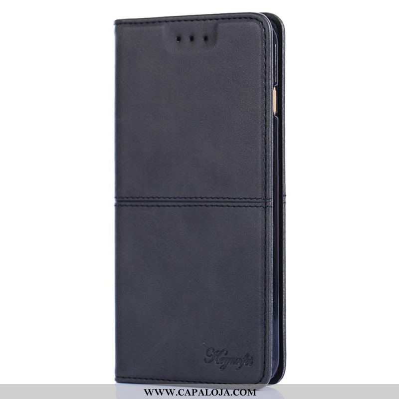 Capa De Celular Para Samsung Galaxy S22 5G Flip Estilo Alta Costura De Couro