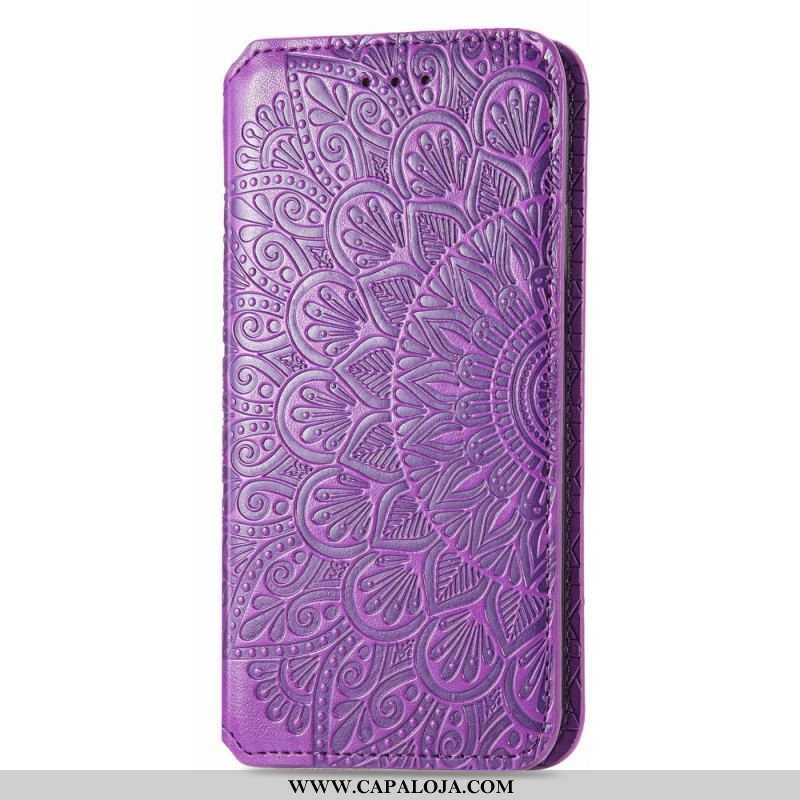 Capa De Celular Para Samsung Galaxy S22 Ultra 5G Flip Mandala