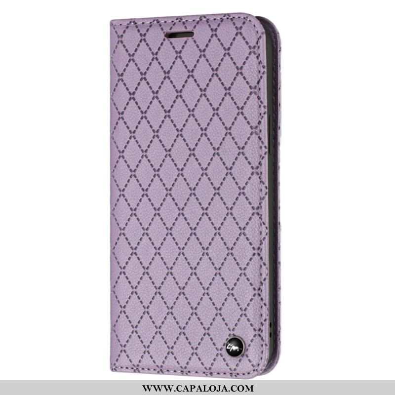 Capa De Celular Para Samsung Galaxy S23 Ultra 5G Flip Diamantes Rfid