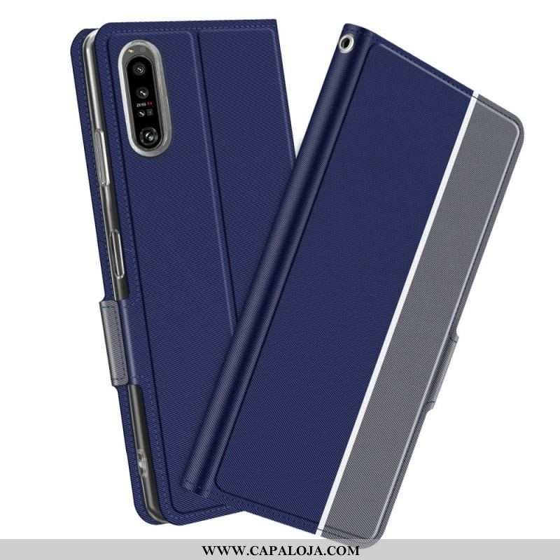 Capa De Celular Para Sony Xperia 1 IV Flip Bicolor Baiyu