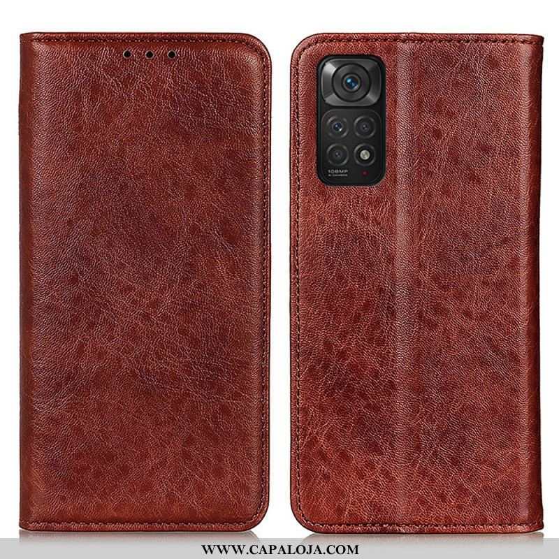Capa De Celular Para Xiaomi Redmi Note 11 / 11S Flip Textura De Couro