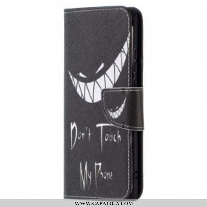 Capa De Couro Para Huawei P50 Telefone Do Diabo