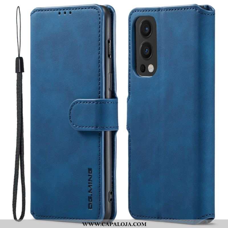 Capa De Couro Para OnePlus Nord 2 5G Dg.ming Retro